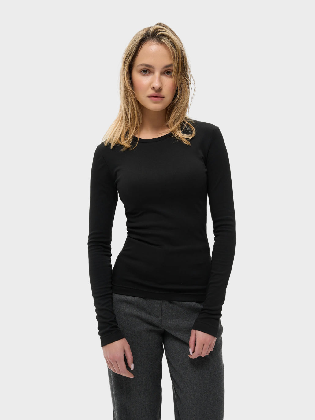 Лонгслів утеплений чорний