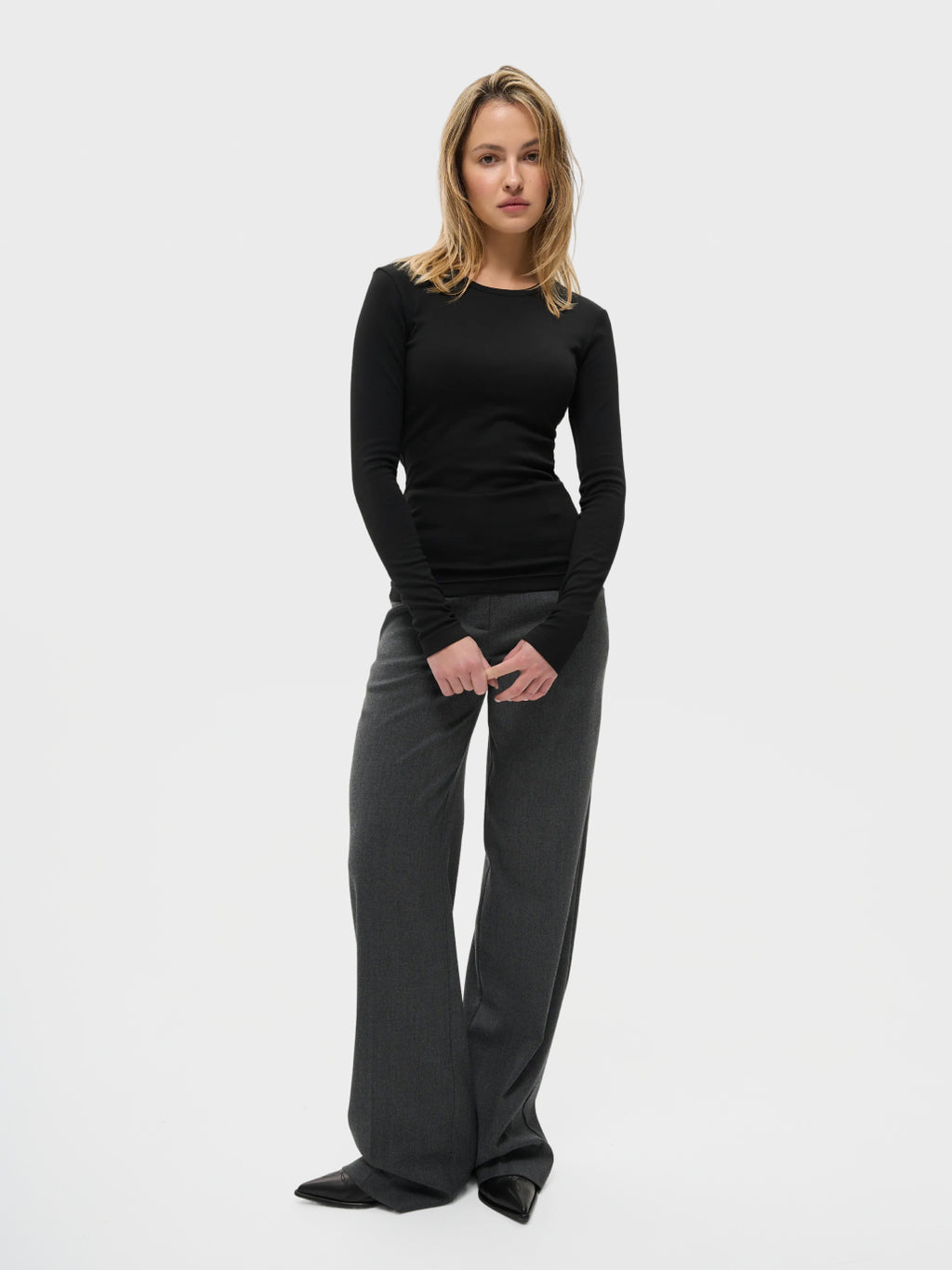 Лонгслів утеплений чорний