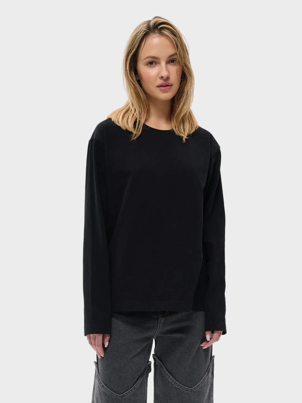 Лонгслів жіночий чорний