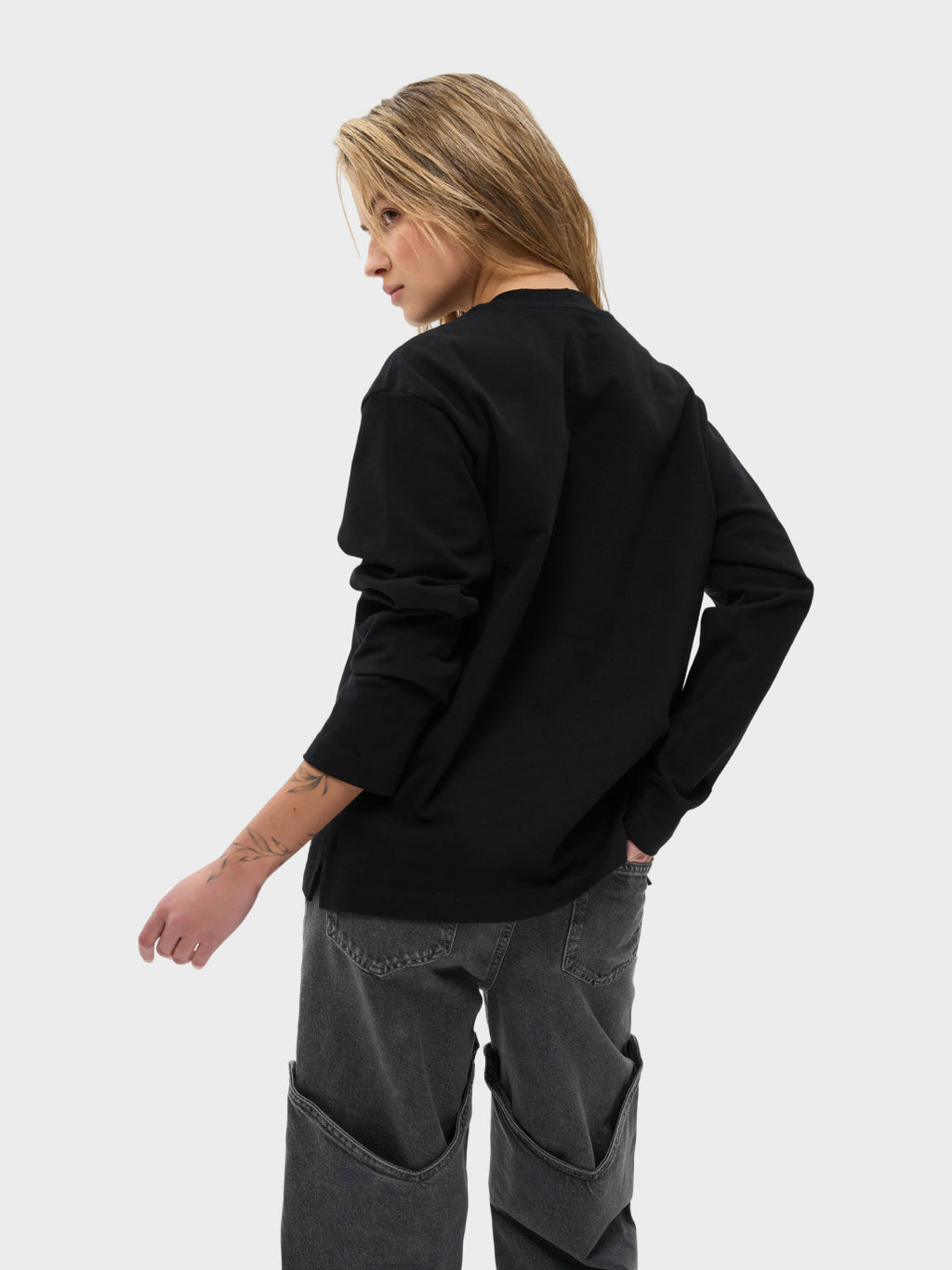 Лонгслів жіночий чорний