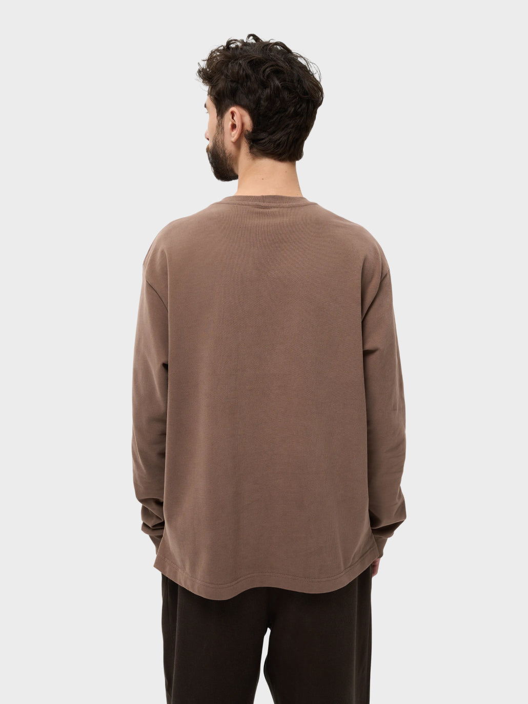 Лонгслів чоловічий світло-коричневий