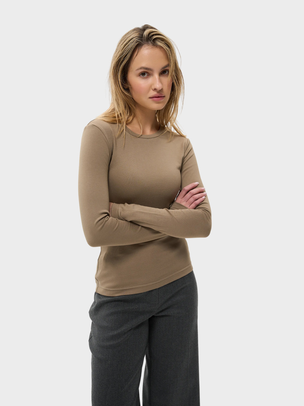 Лонгслів утеплений оливковий