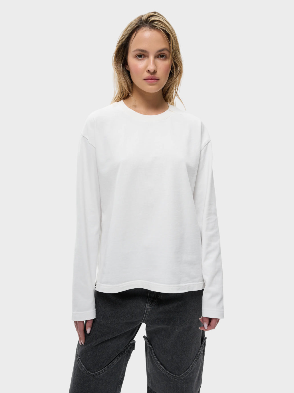 Лонгслів жіночий білий
